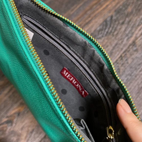 Merona Teal Faux Leather Clutch Wallet with Tassel Detail - Picture 5 of 5